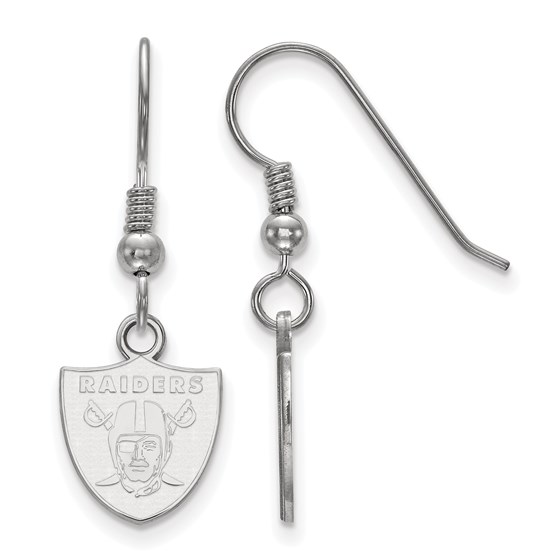 Sterling Silver Oakland Raiders XS Dangle Earring Wire Sterling Silver Oakland Raiders XS Dangle Earring Wire